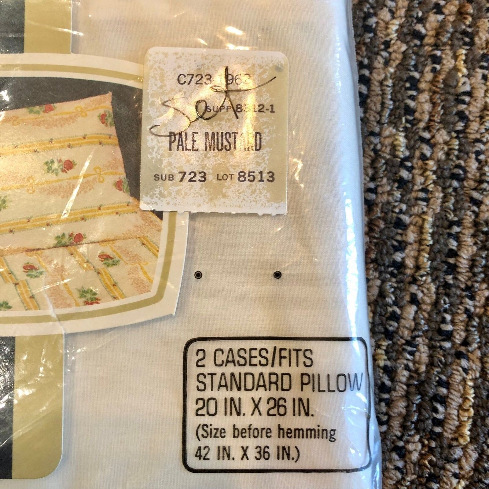 Vintage Jcpenney No Iron Percale Two Standard Pillowcases NEW Etsy