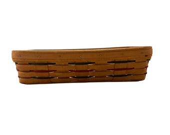 Vintage 1993 Longaberger Heartland Basket Used Rectangular Medium