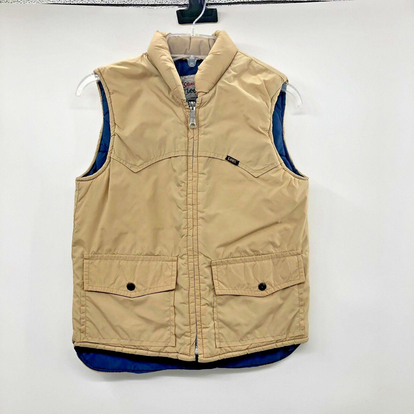 ジャケット・アウター 70s Lee STORM RIDER quilting vest VTG Unworn 70s Lee Storm Rider Puffer Vest Adult Large Burnt