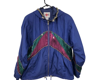Veste Coupe-vent Active Frontier - Noire - Taille XL - Vintage Années 80 - Femme