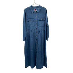 Short Sleeve Denim Dress LOOBIS Women's 2024 Casual Summer Shirt Dresses  Long Sleeve Solid Color Dress