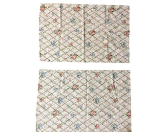 Vintage Martex Floral Pillowcases Set 2 No Iron Percale Standard Roses Used
