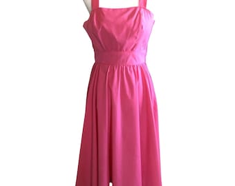 Vintage Jenni Sun Dress with matching Scarf Womens 11/12 Used Pink Some Wear