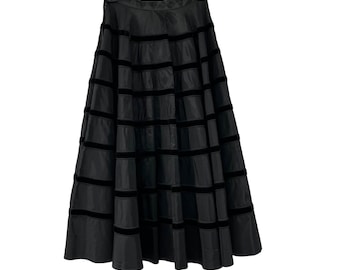 Vintage Smart Set Midi Party Skirt Women’s XS/S? Black Used Repair Needed