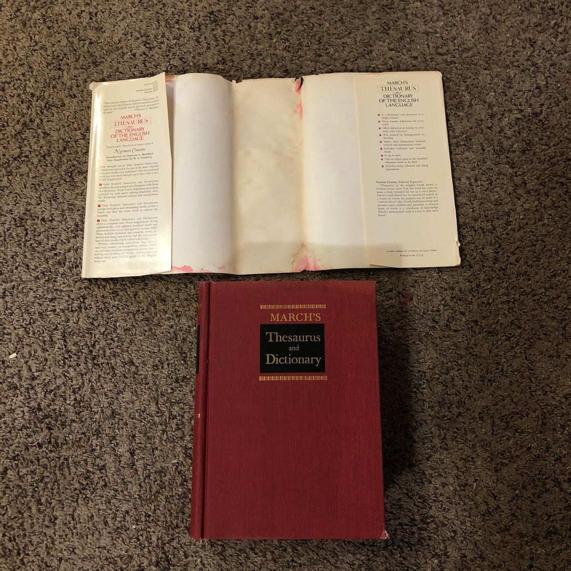 Marchs Thesaurus and Dictionary of the English Language 1968 Etsy UK