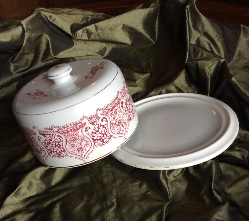 Antique Cheese Keeper Consisting of Dome and Serving Platter Etsy