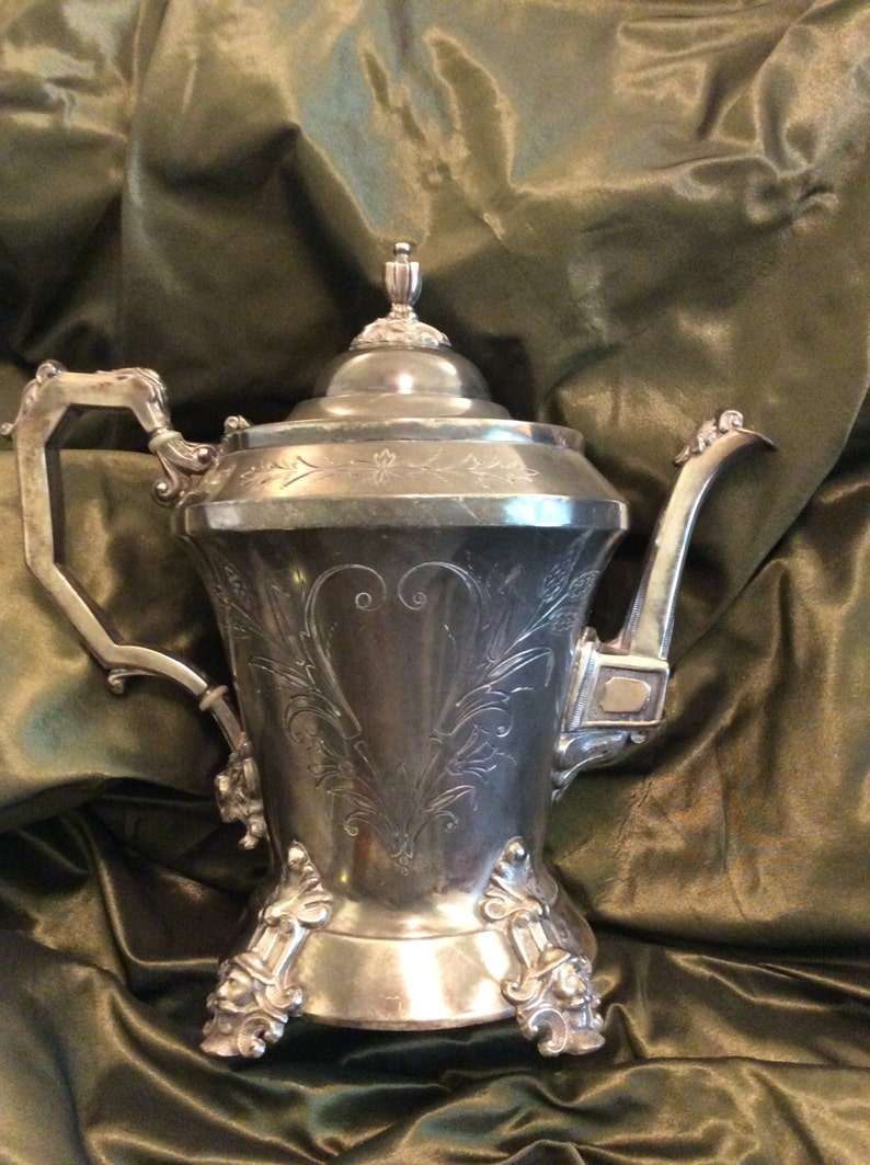 Aesthetic Period Silver Plated Coffee Pot