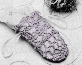 Tatting PATTERN for Tatted Bridal Bag or Pouch  **PDF Instant Download Pattern**
