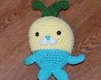 Crochet PATTERN for TUNIP - The Octonaut Vegimal - PDF Pattern Instant Download - Amigurumi Toy 8-10" High