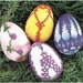 Tatting Pattern For Tatted Easter Eggs - PDF Pattern Instruction Download - Directions for Tatting Over Satin Easter Eggs