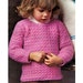 Crochet Pattern Toddler Girl's Sweater - PDF Instant Pattern Download - Long Sleeved Pullover Sweater For Toddler Girls