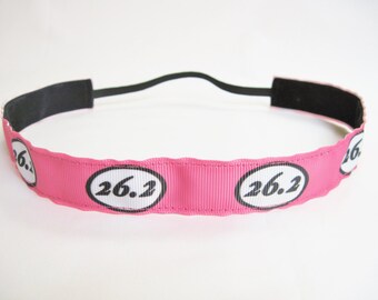 Antideslizante maratón rosa venda, venda de entrenamiento 26.2, cinta de correr maratón