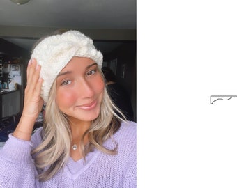 Crotched headband, earwarmer