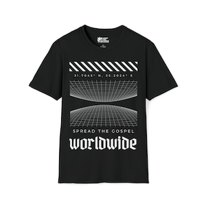 Spread The Gospel Worldwide Unisex Softstyle T-Shirt - Jesus Shirt - Christian Shirts - Christian Apparel - Great Commission - Disciples