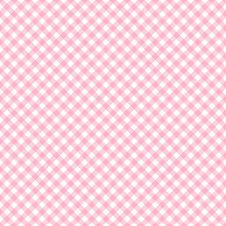 NEW Pink Pastel Diagonal Gingham Cardstock Paper | Etsy