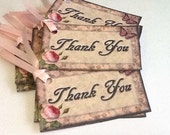 12 Antique Chic Thank You Gift/Thank You Tags