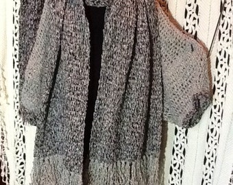 Large Crochet coat ,scarves,Med to large,original design