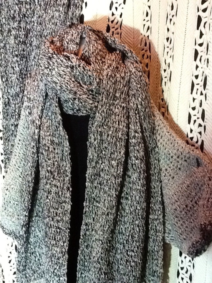 Large Crochet Coat scarvesmed to Largeoriginal Design - Etsy