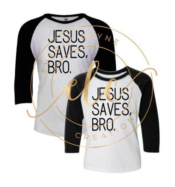 jesus saves baseball shirt