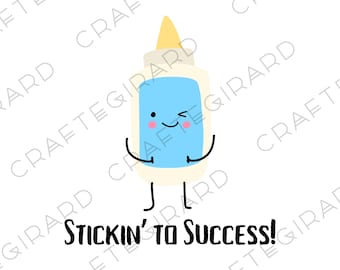 Strong Glue Bottle SVG PNG | Back to School Digital Shirt Design for Boys | Instant Download | School Craft Clipart