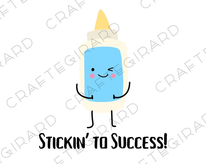 Strong Glue Bottle SVG PNG | Back to School Digital Shirt Design for Boys | Instant Download | School Craft Clipart