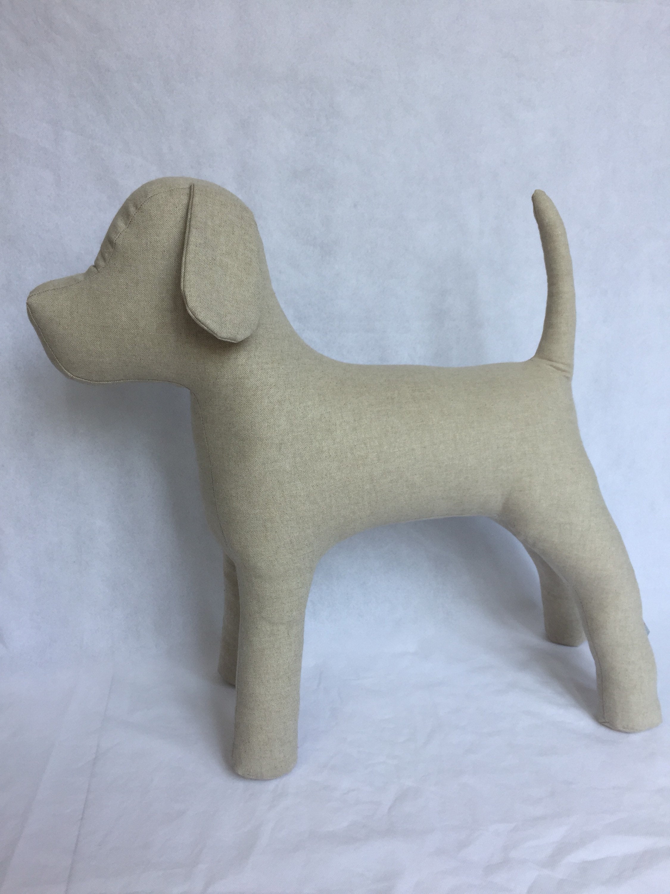 stuffed dog mannequin