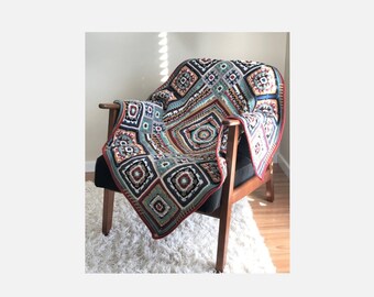 Granny Blanket | Crochet Blanket | Handmade Blanket | Crocheted Throw | Custom Throw | Adult Throw | Afghan Blanket