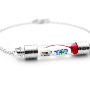 Name Bracelet, Custom Name Bracelet, Name on Rice Bracelet, Mothers Day Gift , Personalized Name Bracelet, Bracelet for Mom, TUBE PENDANT