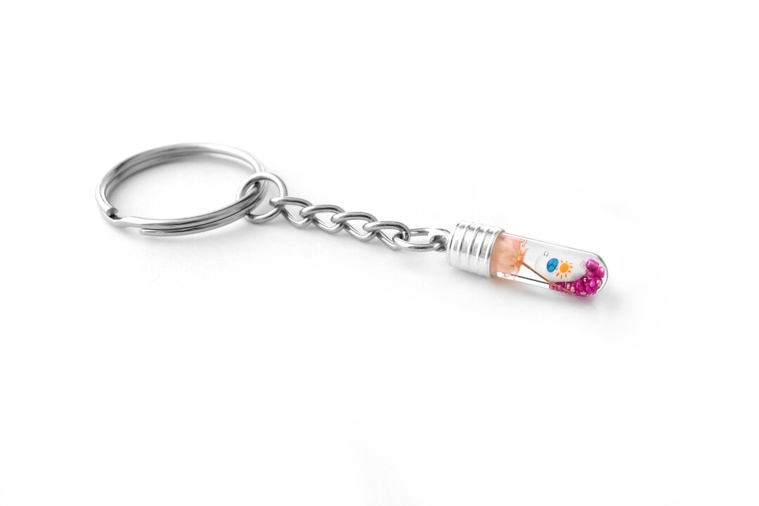 Keychain With Name, Rice Keychain, Custom Keychain, Personalized