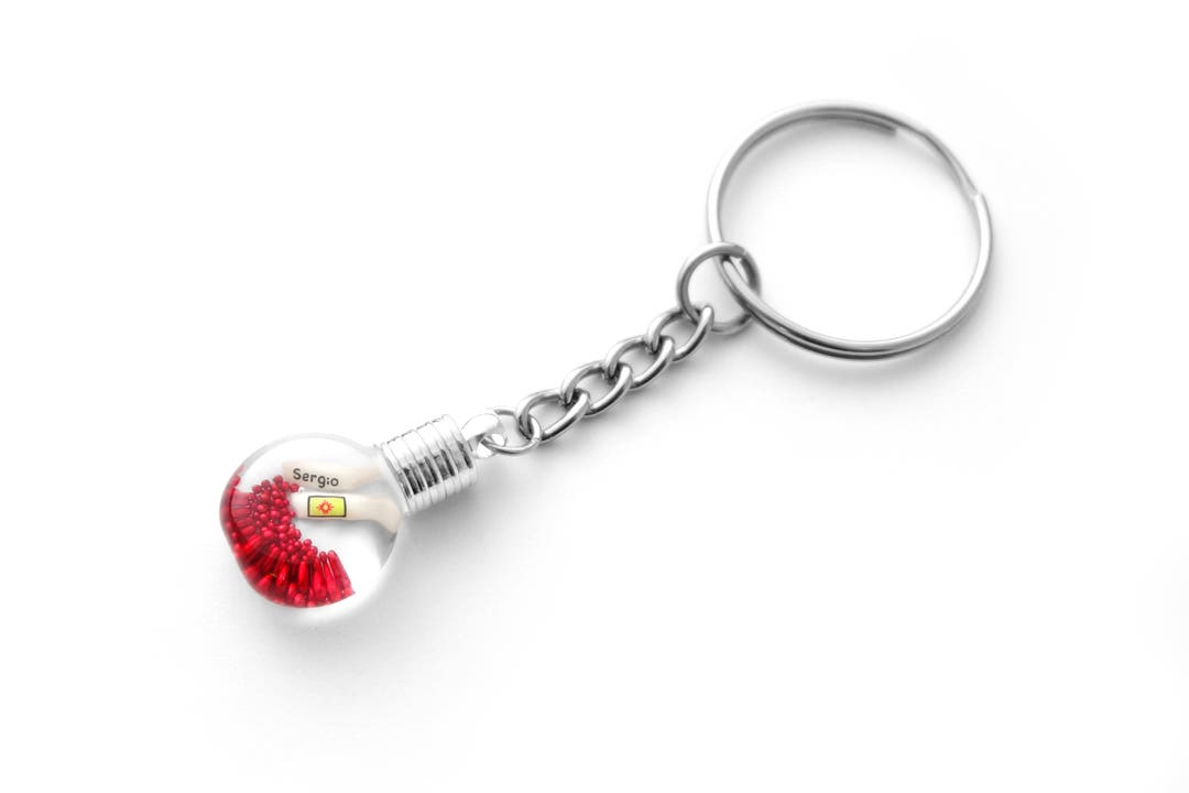 Keychain With Name Rice Keychain Custom Keychains Etsy