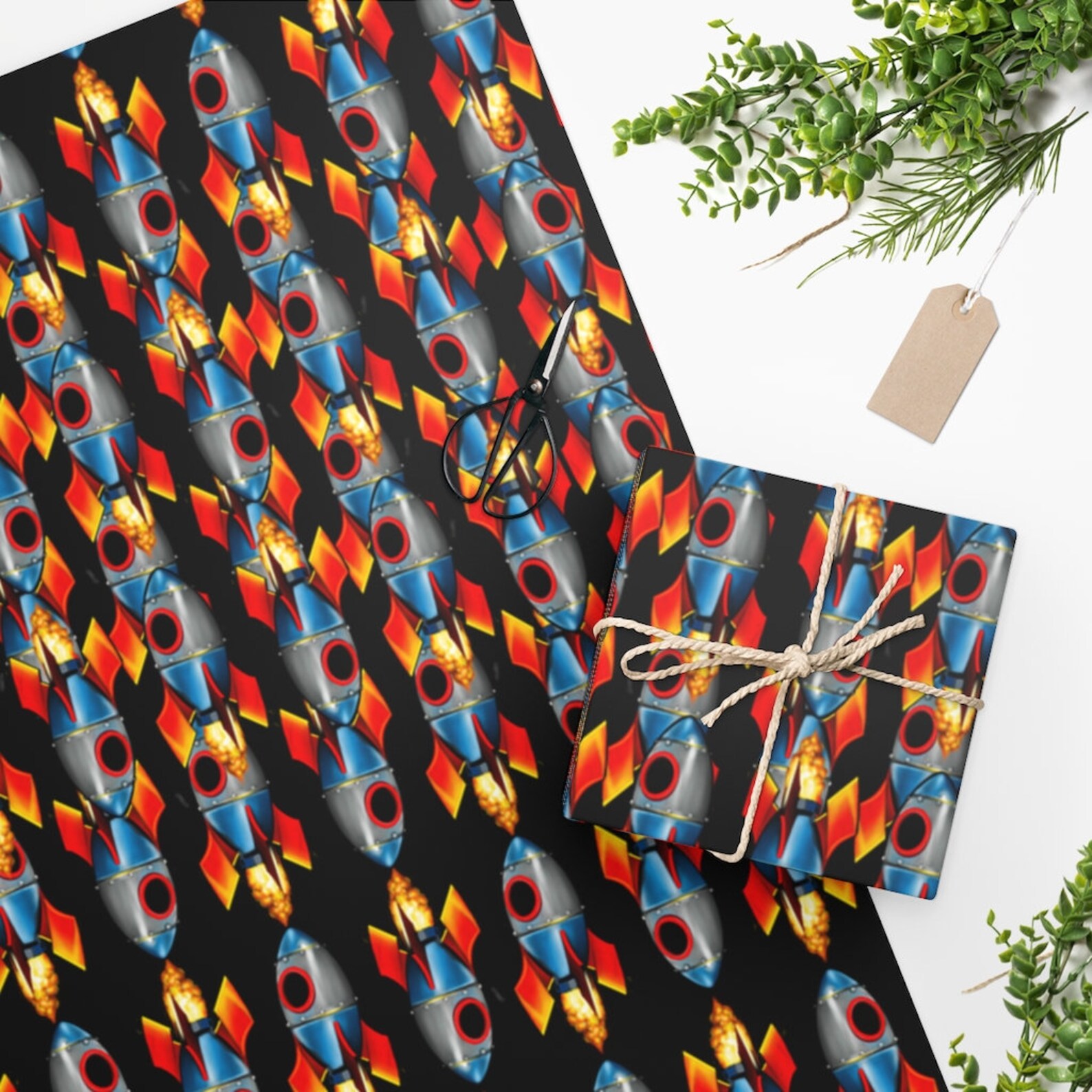 To the Moon Wrapping Paper | Etsy