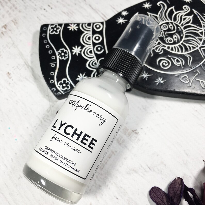 LYCHEE MILK CREAM Coconut Milk Face Cream With Lychee and Etsy