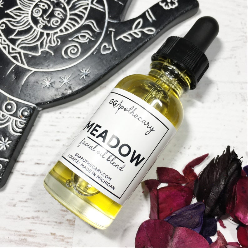 MEADOW plant based facial oil blend with hemp cannabis Etsy