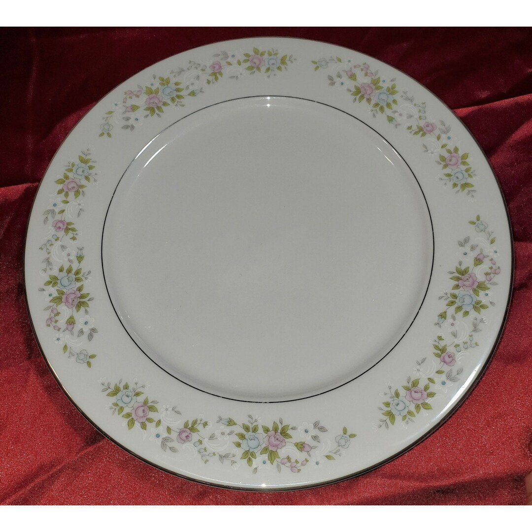 Dinner Plate Fine China Sango Cannes 8078 10 1/2 Platinum Rim Etsy
