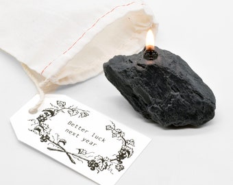 Lump of Coal Candle | Stocking Stuffer | Express your disapproval this holiday season