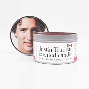 Justin Trudeau Candle Funny Candle Canada Gift Maple Funny Best Friend Gift Funny Sister Gift Unique Gift image 1