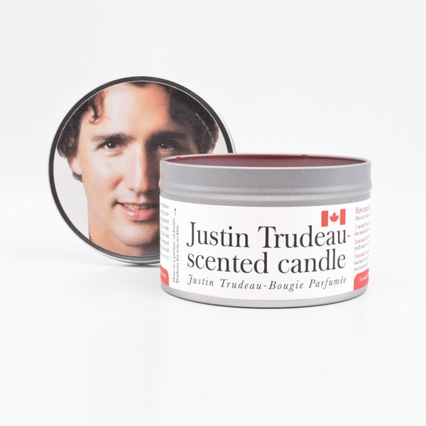 Justin Trudeau-kaars | Grappige kaars | Canada geschenk | Esdoorn | Grappig beste vriend cadeau | Grappig zustercadeau | Uniek cadeau