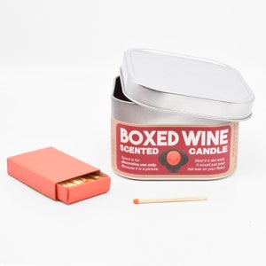 Boxed Wine-Scented Candle Funny candle BFF gift for a wine lover Or a wine snob, we suppose image 7