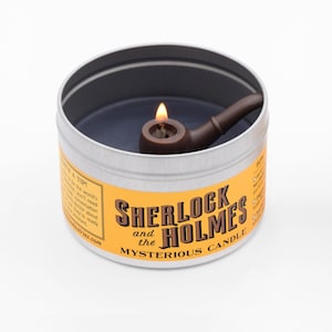 Sherlock Holmes Scented Candle | Funny candle | Gift for a detective | Solve the mystery of why this candle smells like tobacco
