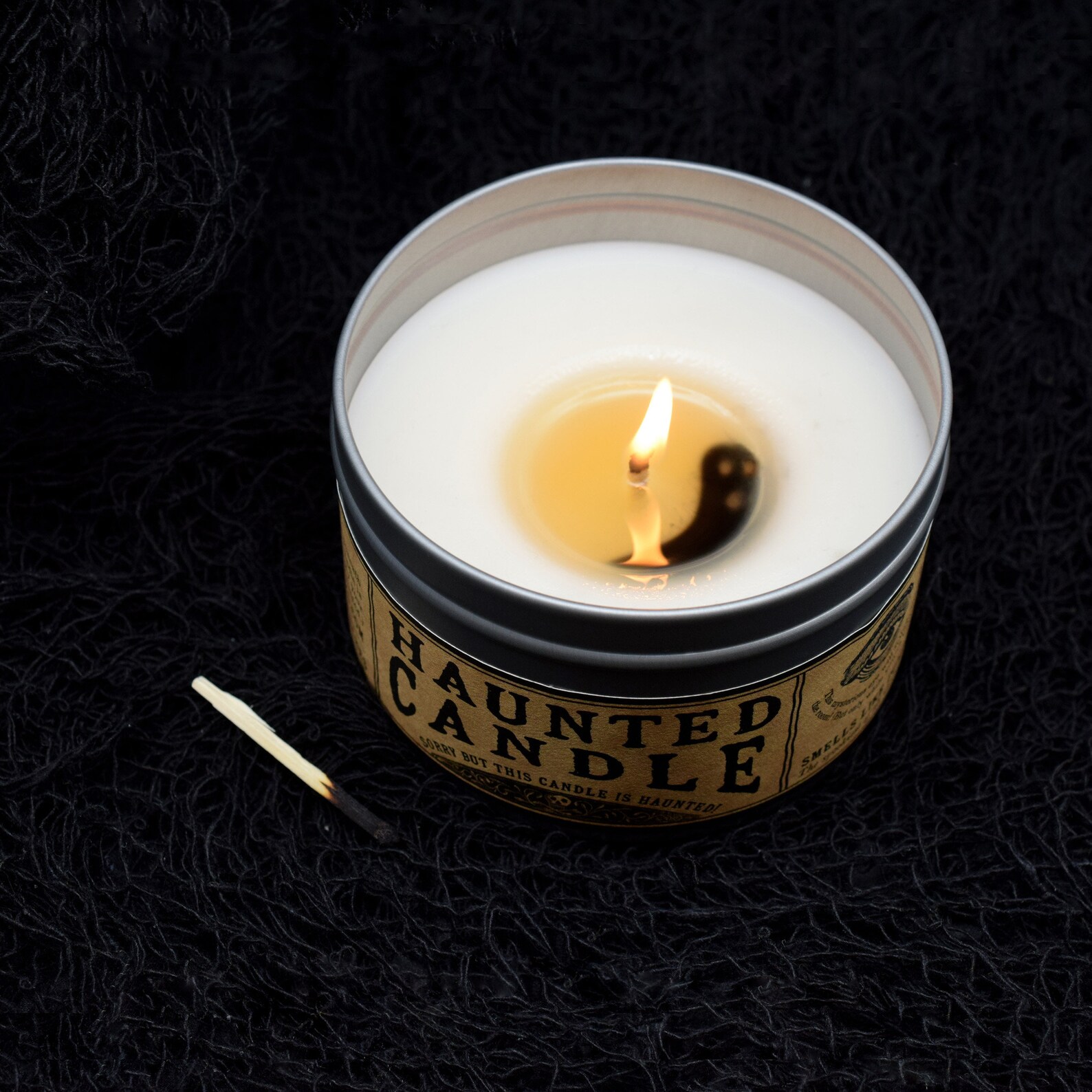 Haunted Candle Unique Halloween Decor Unexpected Christmas Etsy