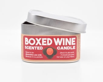 Boxed Wine-Scented Candle | BFF gift for a wine lover | Or a wine snob, we suppose
