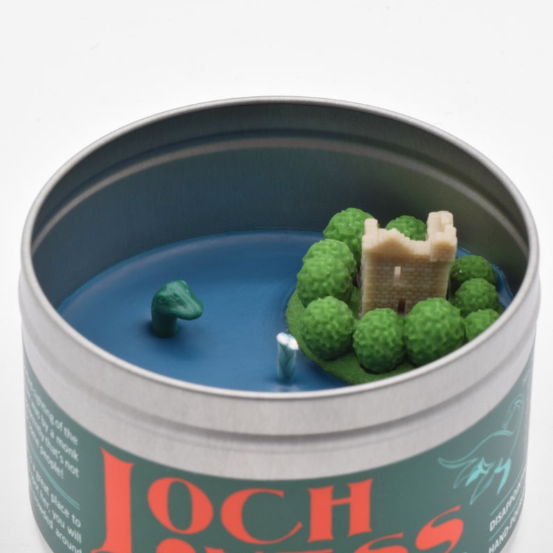 Loch Ness Monster Candle Smells like pine trees because there are lots of trees in Scotland and also maybe Nessie is a floating log image 4