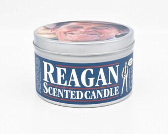 Ronald Reagan Scented Candle | Funny Gift for a Republican | GOP | Conservative | Funny 80s gift | Cold War | Jellybeans