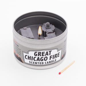 Great Chicago Fire Scented Candle | Great gift for someone from Chicago to remind them of how their city burned down once