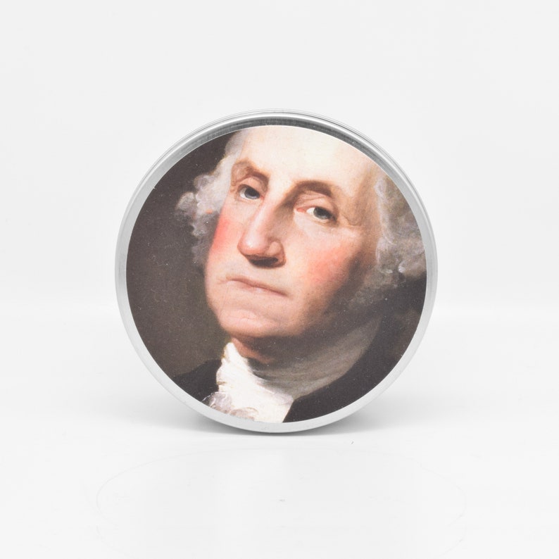 George Washington Duftkerze Lustiges Geschenk für Papa Geschichtsliebhaber Geschenk Lustiges Vatertagsgeschenk Bild 6