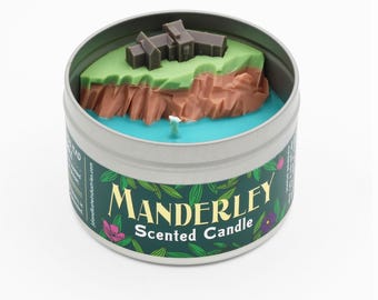 Manderley Scented Candle | Like in the novel Rebecca | Cornwall themed Candle | Literary Candle