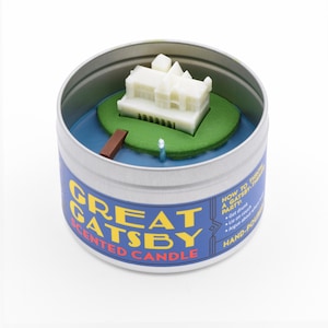 Great Gatsby Scented Candle | Gift for English Teacher | Gift for Enigmatic Millionaire who Symbolizes the American Dream