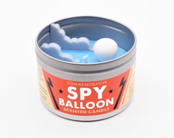 Spy Balloon Scented Candle | Funny Candle | Gift for a spy | Or just someone who likes spying