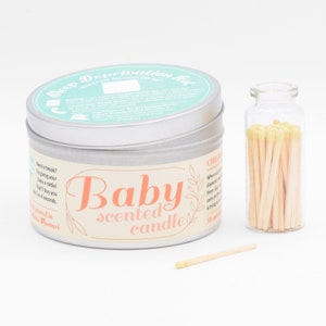 Bougie parfumée pour bébé | Cadeau amusant pour future maman | Cadeau drôle de baby shower | PAS un cadeau pour un vrai bébé