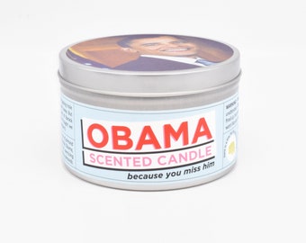 Obama Scented Candle | Funny gift for a Democrat | Except maybe Michelle Obama, for her it would be weird